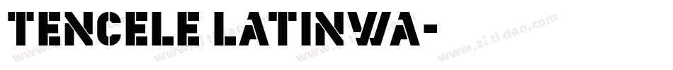 Tencele Latinwa字体转换